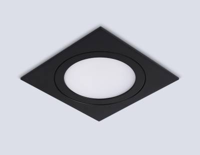 Светильник встраиваемый TN6609 BK черный IP44 GX53 max 15W 110*110*23