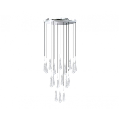 07861-18A,02 Люстра каскадная Гутта хром d50 h300 Led 54W (4000k)