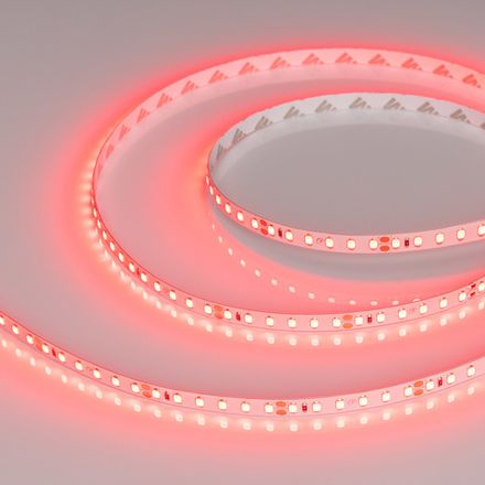 Светодиодная лента RT-A120-8mm 24V Red (9.6 W/m, IP20, 2835, 5m) (Arlight, 9.6 Вт/м, IP20)