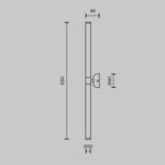 Настенный светильник (бра) Axis 3000К 16Вт, MOD106WL-L16B3K. TM Maytoni