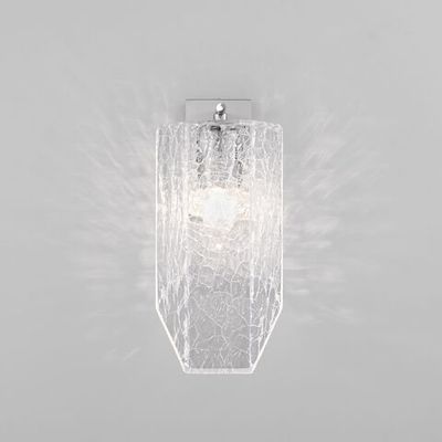 Настенный светильник с плафоном из фактурного стекла 381/1