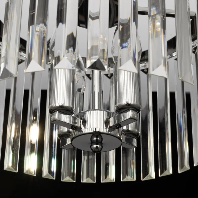 Citilux Джейн CL306141 Хрустальная подвесная люстра Хром