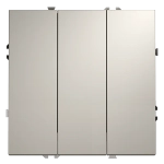 VLS030103 Выключатель встраиваемый VOLTUM S70 трехклавишный 10А, (кашемир). (ТМ Maytoni)