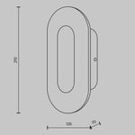 Настенный светильник (бра) Ply 3000К 10Вт, MOD355WL-L6BS3K. TM Maytoni