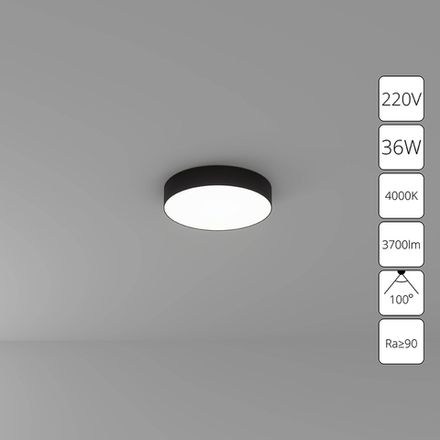 Потолочный светильник Arte Lamp FADO A6635PL-1BK, 1хLED