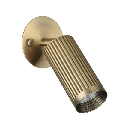 7013/1WA HIGHTECH ODL25 477 Настенный св-к поворотный на 180°/350° металл/под латунь IP20 LED GU10 10W 220V MANCHESTER