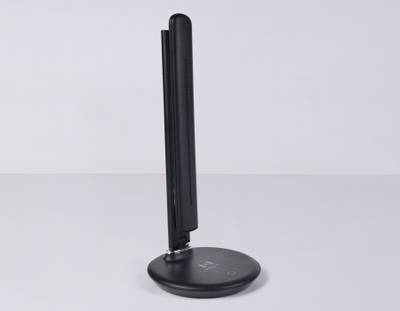 Светодиодная настольная лампа с беспроводной зарядкой DE521 BK черный LED 3000-6400K 8W