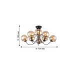 Потолочная люстра Grana 2202-8U. ТМ F-Promo