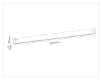 Светильник светодиодный трековый Magnetic 48V 10mm GL2345 BK черный IP20 30W 3CCT 3000-6400K 600*10*37