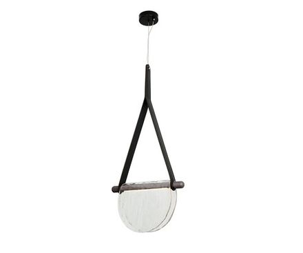 07687-30,19(21) Подвес Тэрро черный (плафон прозрачный) w37*5 h120 Led 8W (4000K)