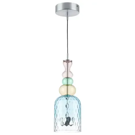 814002 Люстра BELLE LED 1х8W 400LM АЛЮМИНИЙ/МУЛЬТИКОЛОР 3000K Lightstar