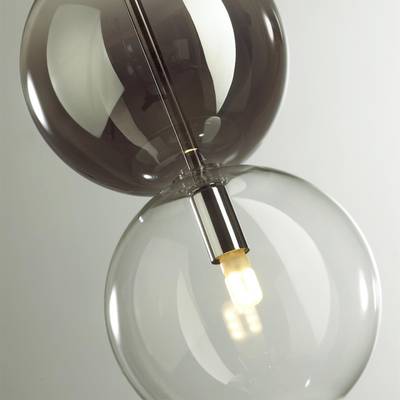 4980/1A PENDANT ODL22 469 хром/дымчатый/стекло Подвес G9 1*40W TWIXY