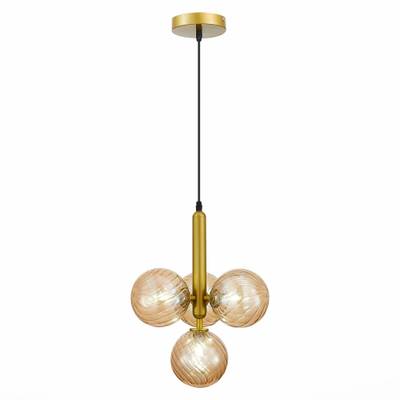 SLE220323-04 Люстра подвесная Золото/Янтарный G9 4*5W -