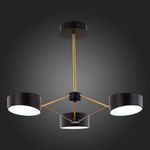 SLE6005-402-03 Светильник потолочный Черный, Золотистый/Черный LED 3*10W