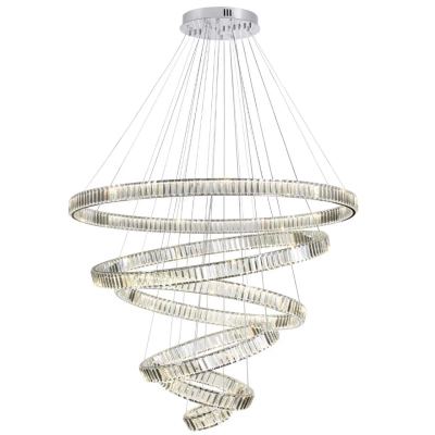 4930/260L L-VISION ODL24 593 хром/прозрачный металл/хрусталь Люстра LED 260W 4000K 30600Лм VEKIA