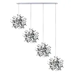 L4PL721134 Подвес четверной линейный EXTRA 4x3x5W(led) G9  (721134 - 4 + 572144 -1) ХРОМ Lightstar