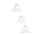 Светильник подвесной TR3553/3 WH/CL/FR белый/прозрачный/белый матовый E27/3 max 40W D340*800