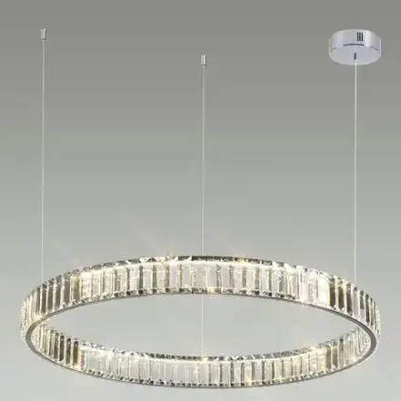 4930/45L L-VISION ODL24 591 хром/прозрачный металл/хрусталь Люстра LED 45W 4000K 5350Лм VEKIA