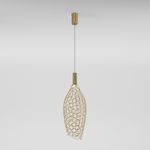 Подвесной светодиодный светильник с металлическим плафоном 90380/1 золото, LED