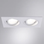 Точечный встраиваемый светильник ARTE LAMP TARF A2178PL-2WH, 2хGU10