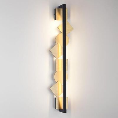 6691/12WL HIGHTECH ODL_EX25 057 Настенный светильник черный/.бронза браширов./металл/акрил поворотный на 360° IP20 LED 12W 3000K 220V GEOS