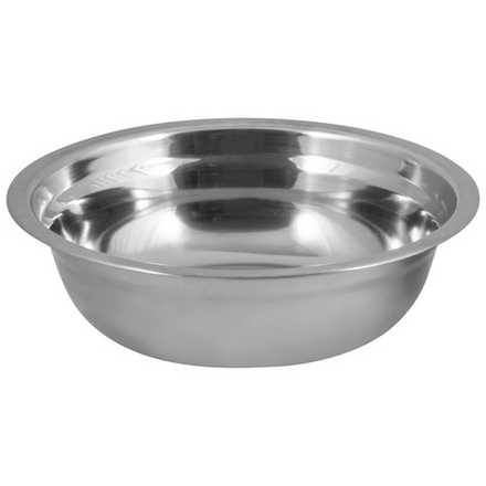 Миска Bowl-19, объем 1 л, с расширенными краями, из нерж стали, зеркальная полировка, диа 19 см (Минимальная отгрузка 50 шт)