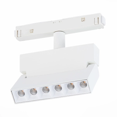 ST362.546.06 Магнитный трековый светильник белый LED 1*6W 4000K 532Lm Ra>80 36° IP20 L120xW22xH134 48V