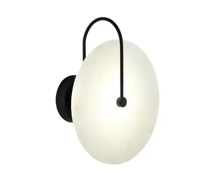 08437,19 Настенный светильник Мелисса черный/белый d25 h30 Led 6W (4000K)