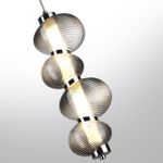 5096/17L L-VISION ODL25 419 хром/дымчатый градиент/металл/стекло Подвес LED 17W 4000K 2686Лм BRUCO