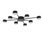8344/8C COMFI LN26 251 черный, металл Люстра GX53 LED 8*7W 220V TORINA