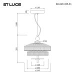SL6122.303.01 Светильник подвесной ST-Luce Латунь/Латунь, Дымчатый LED 1*8W 3000K