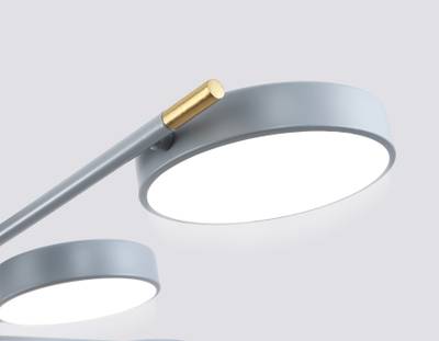 Светильник светодиодный подвесной FL516339/8 GR/CP серый/медь 120W 3000-6000K D850*170 (без ПДУ)