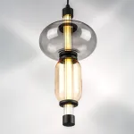 737527 Люстра EMISFERO 8W LED 250LM G ЧЕРНЫЙ/ПРОЗРАЧНЫЙ+ЯНТАРЬ 3000K Lightstar