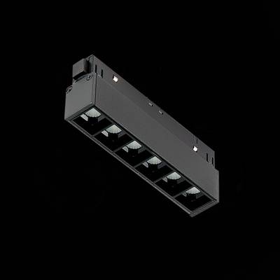 ST361.436.06 Магнитный трековый светильник Черный LED 1*6W 3000K 532Lm Ra&gt;80 36° IP20 L115xW22xH44 48V