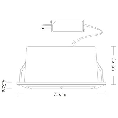 Точечный встраиваемый светильник Arte Lamp GRILL A3153PL-2BK, LED