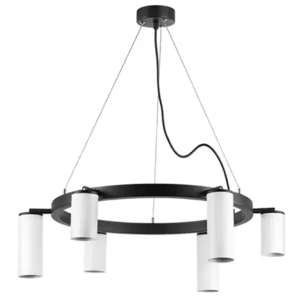 LR016363863 Люстра RULLO 6х50W GU10 ЧЕРНЫЙ (571016+214436-3+214486-3)