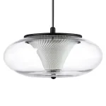 612117 Люстра PALERMO 8W LED 350LM G ЧЕРНЫЙ/ПРОЗРАЧНЫЙ 3000K Lightstar