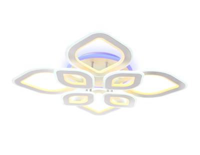 Потолочный светодиодный светильник с пультом FA8844/4+4 WH белый 3000K/4200K/6400K 190W 770*770*120 (ПДУ РАДИО 2.4G)