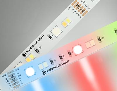 Светодиодная лента RGB с регулировкой температуры света GS4501 5050+2835 90Led/ 13W m/ 24V IP20 RGB+CCT 3000-6500K/ 5000*12*1.87mm/ кратность резки 166mm (6 конт.)