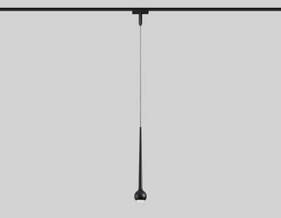 Светильник светодиодный трековый для шинопровода Magnetic Ultra Slim GV1644 BK черный IP20 9W 4200K 48V D75*1500