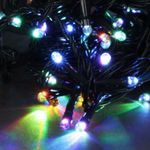 A-001A LED RGB гирлянда светодиодная 10м 100LED, зеленый провод