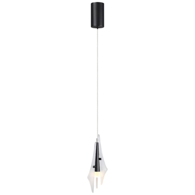 5442/6LA L-VISION ODL_EX26 059 черный/бел.матовый/металл/стекло/акрил Подвес LED 6W 3000K 633Лм AFALINA