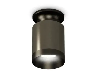 Комплект накладного светильника XS6303081 DCH/PBK черный хром/черный полированный MR16 GU5.3 (N6902, C6303, N6131)