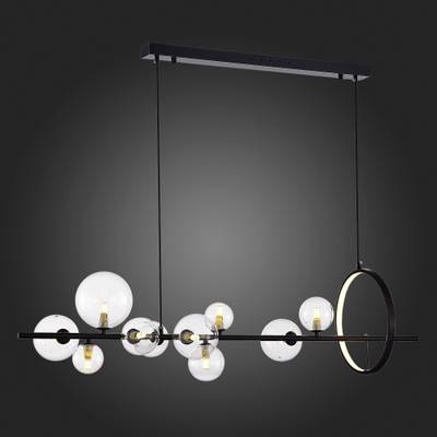 SL1165.423.15 Светильник подвесной ST-Luce Черный/Прозрачный G4 10+1*5W 4000K