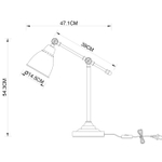 Офисная настольная лампа Arte Lamp BRACCIO A2054LT-1WH, 1хE27