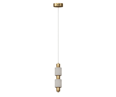 07526-1A,36 Подвес Алос латунь d10 h200 Led 8W (3000K)
