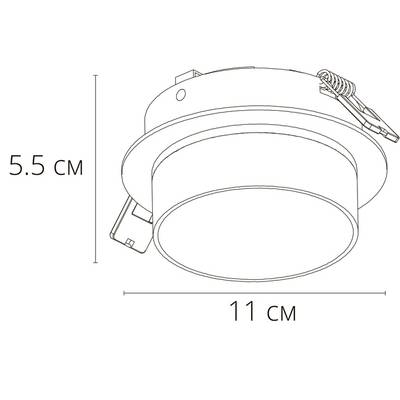 Точечный встраиваемый светильник Arte Lamp IMAI A2264PL-1BK, GX53
