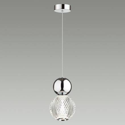 5007/7L L-VISION ODL23 589 хром/прозрачный/металл/акрил Подвес LED 7W 4000K 350Лм CRYSTAL