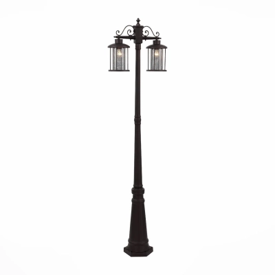 SL080.425.02 Светильник уличный наземный ST-Luce Темный кофе/Прозрачный, Темный кофе E27 2*100W