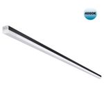 359828 OVER NT25 074 черный Светильник линейный светодиодный в комплекте прямые соединители 2шт и сетевой кабель 2м LED 68W 100-265V BITS